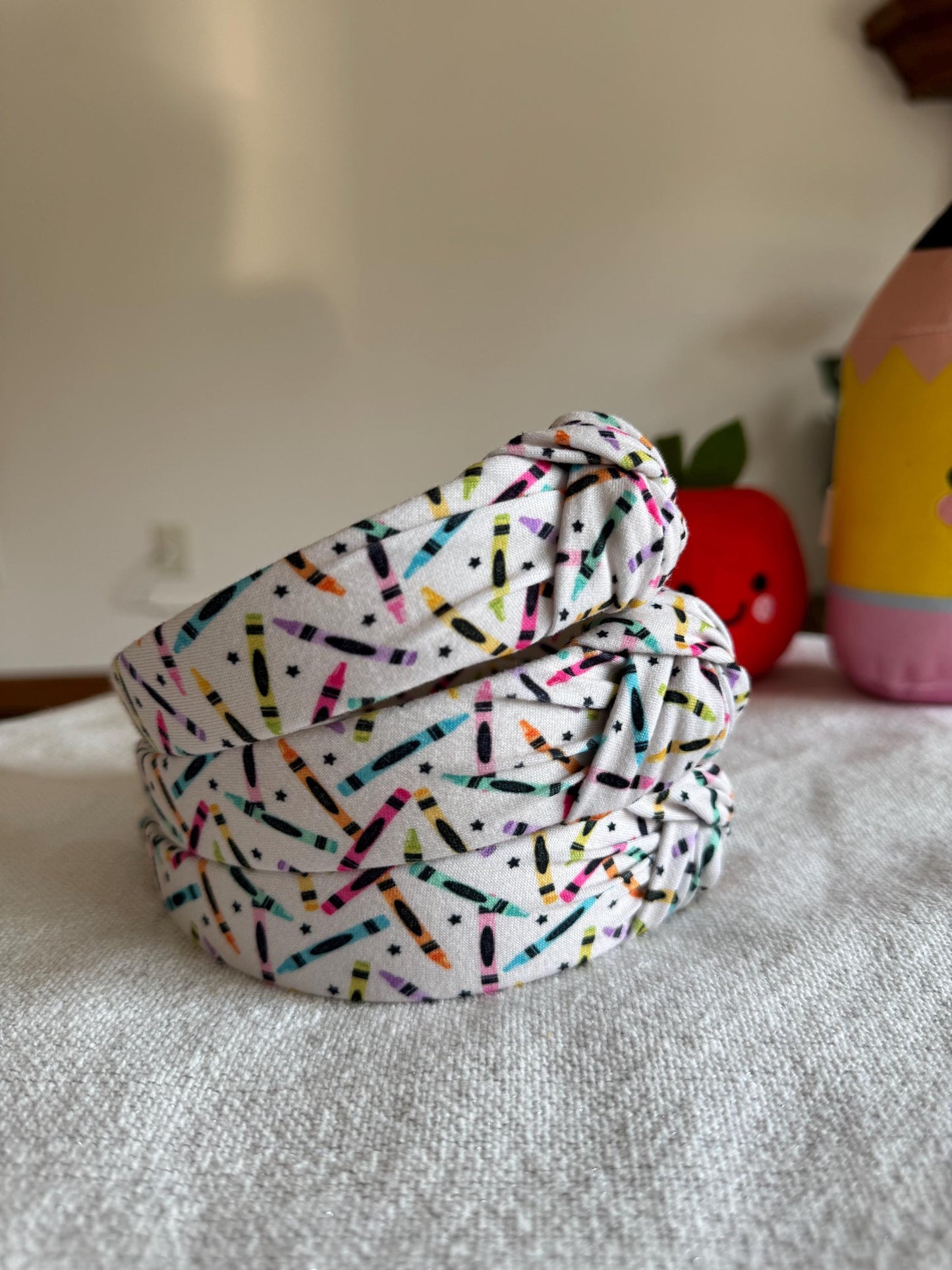 Crayons Headband, Hard Headband, Hair Headband, Back 2 School Headband, teacher Headband, Brynnbands