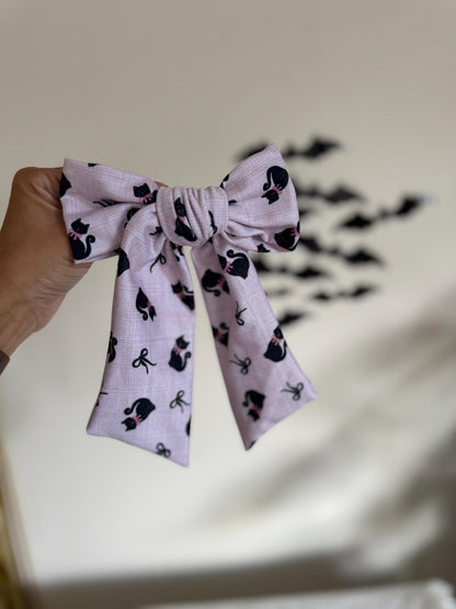Black Cats Bow, Floppy Bow