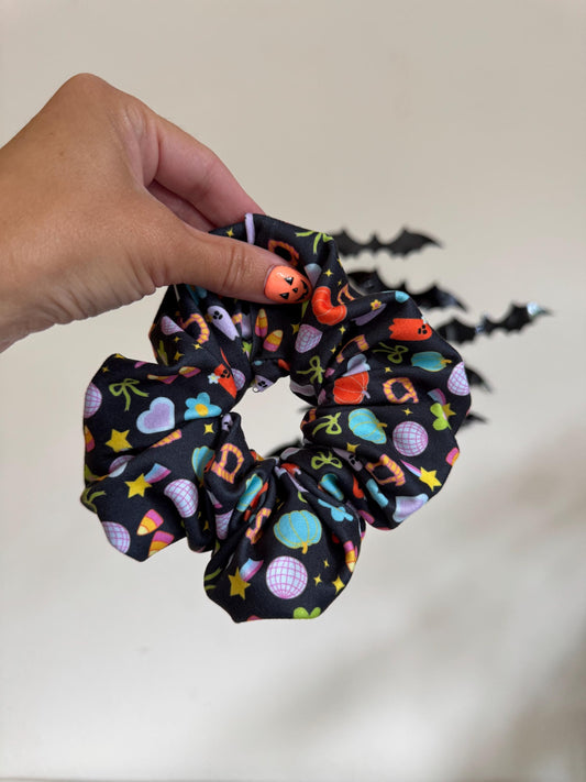 Halloween Candy Scrunchie, Halloween Scrunchie, Fall Scrunchie, Soft Scrunchie,  Brynnbands,Fall Scrunchies, Fall Hair