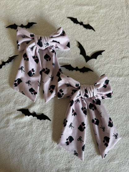 Black Cats Bow, Floppy Bow