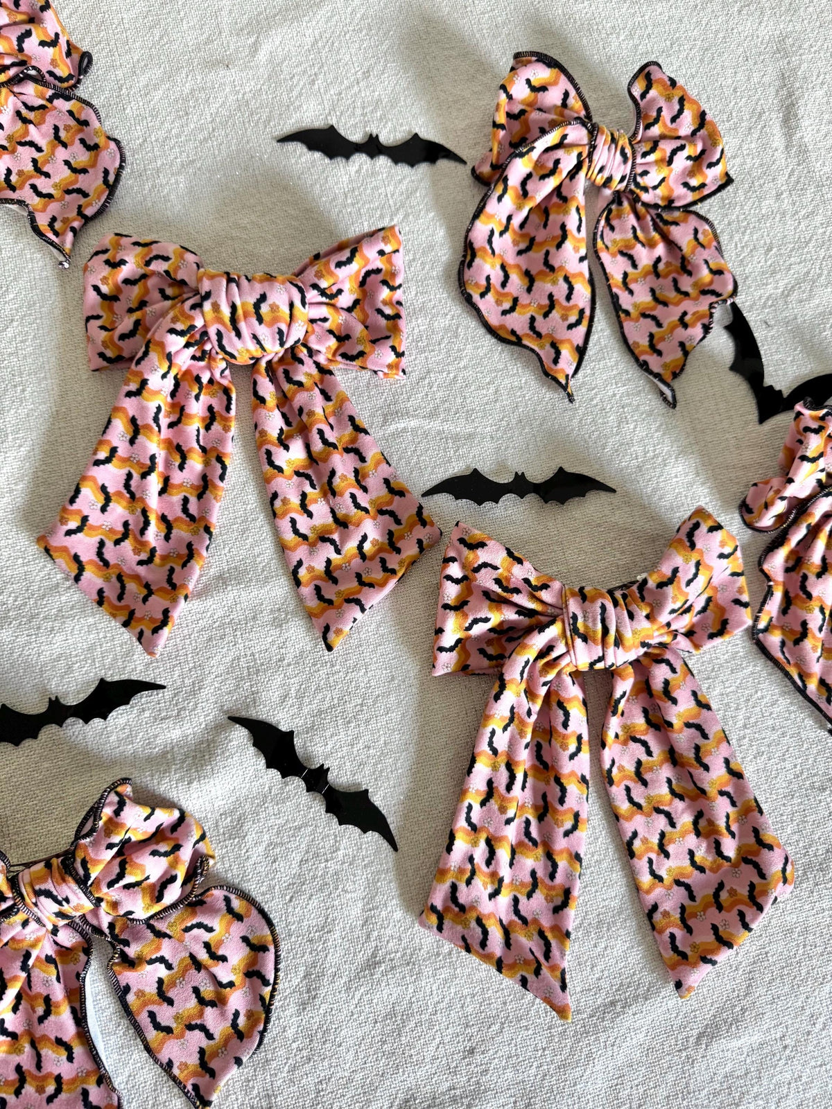 Retro Bats Bow, Floppy Bow