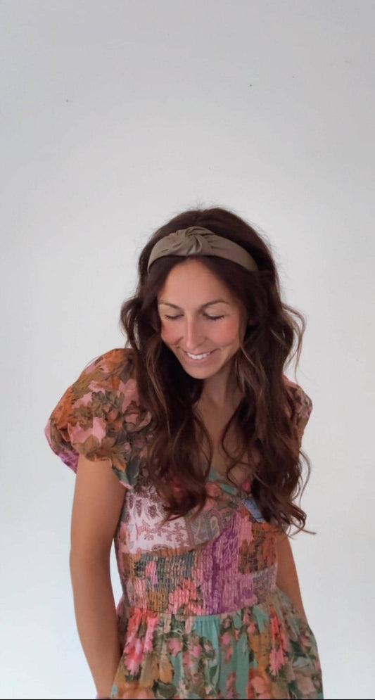 Handmade Pleather Top Knot Headband – Bendable, Comfortable Fit