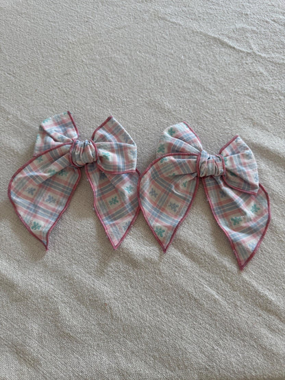 VINTAGE Teddy Bear Fable Bows, Bow Hair Clip, Barrette Hair Clip, Soft Hair Clip, Vintage Clip, Barrette, Brynnbands