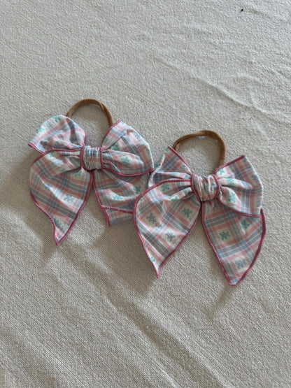 VINTAGE Teddy Bear Fable Bows, Bow Hair Clip, Barrette Hair Clip, Soft Hair Clip, Vintage Clip, Barrette, Brynnbands