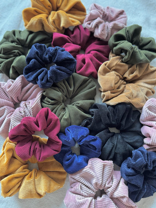 Handmade Corduroy Scrunchie - Brynnbands Hair Accessory