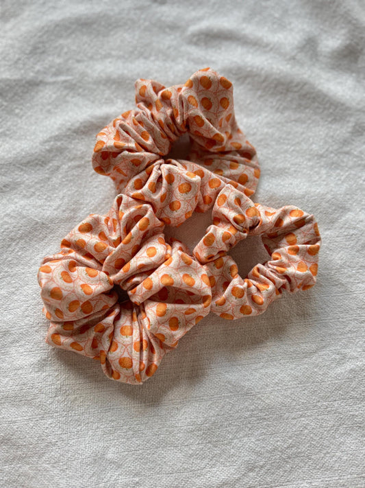 Pumpkin Design Scrunchie, Fall Scrunchie, Fall Hair, Soft Scrunchie,  Brynnbands
