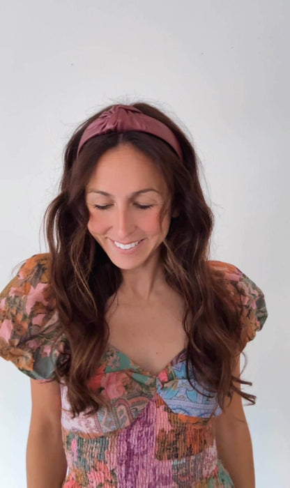 Handmade Pleather Top Knot Headband – Bendable, Comfortable Fit