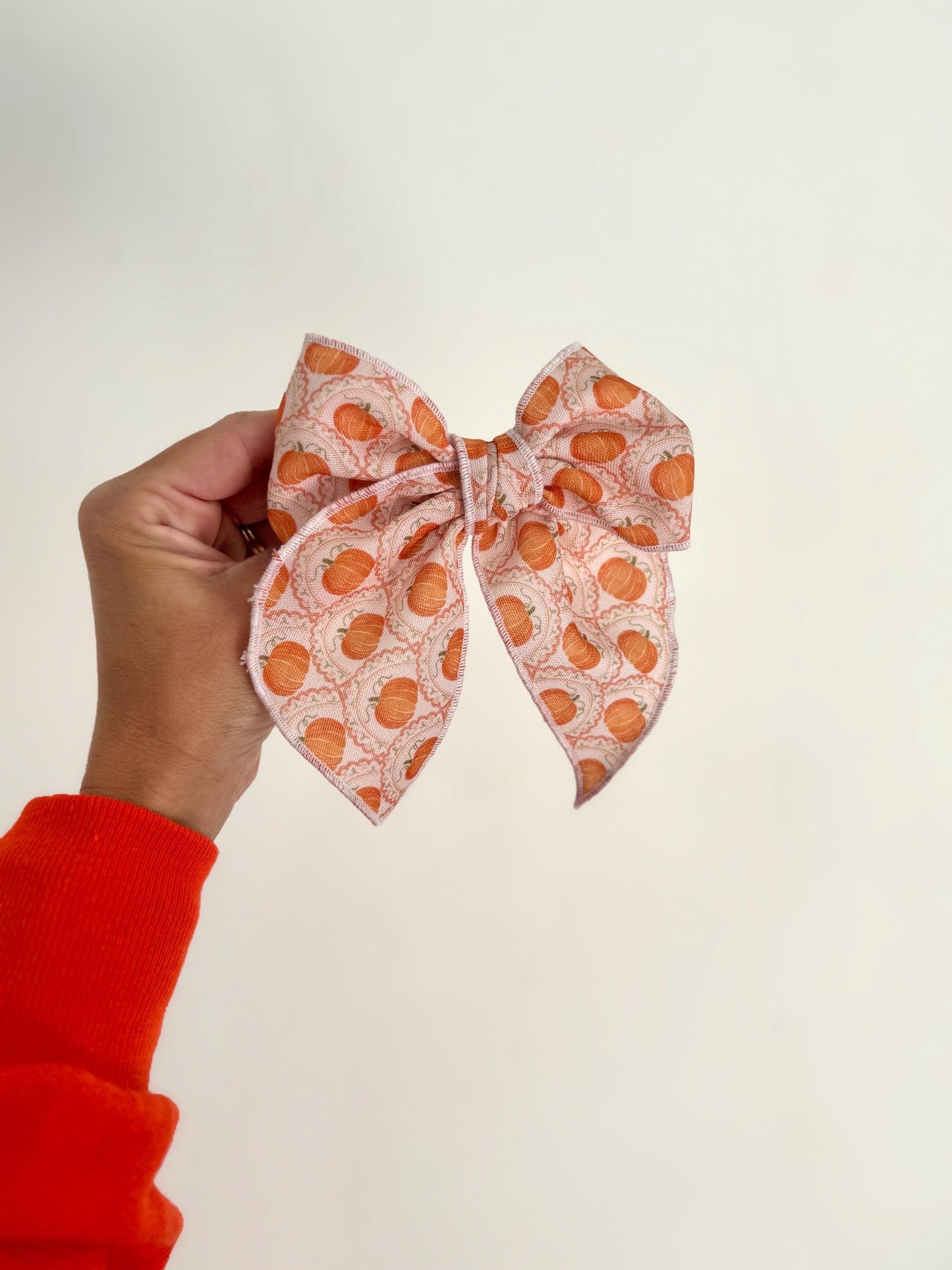 Fall Pumpkins Fable Bow