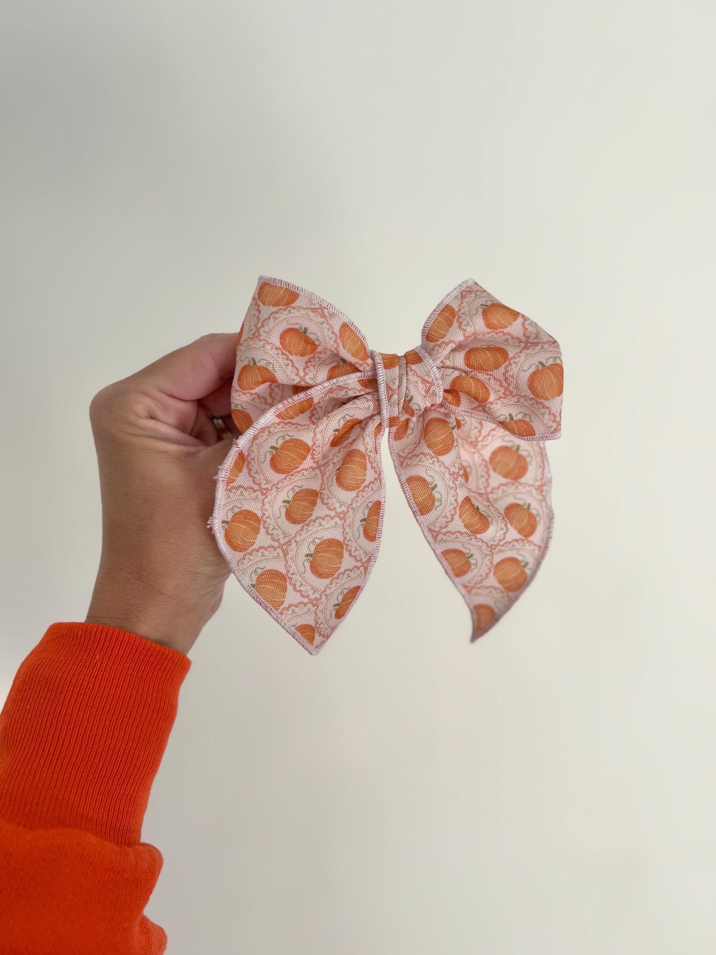 Fall Pumpkins Fable Bow