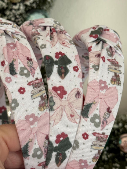 Green Guy Bows Top Knot Headband