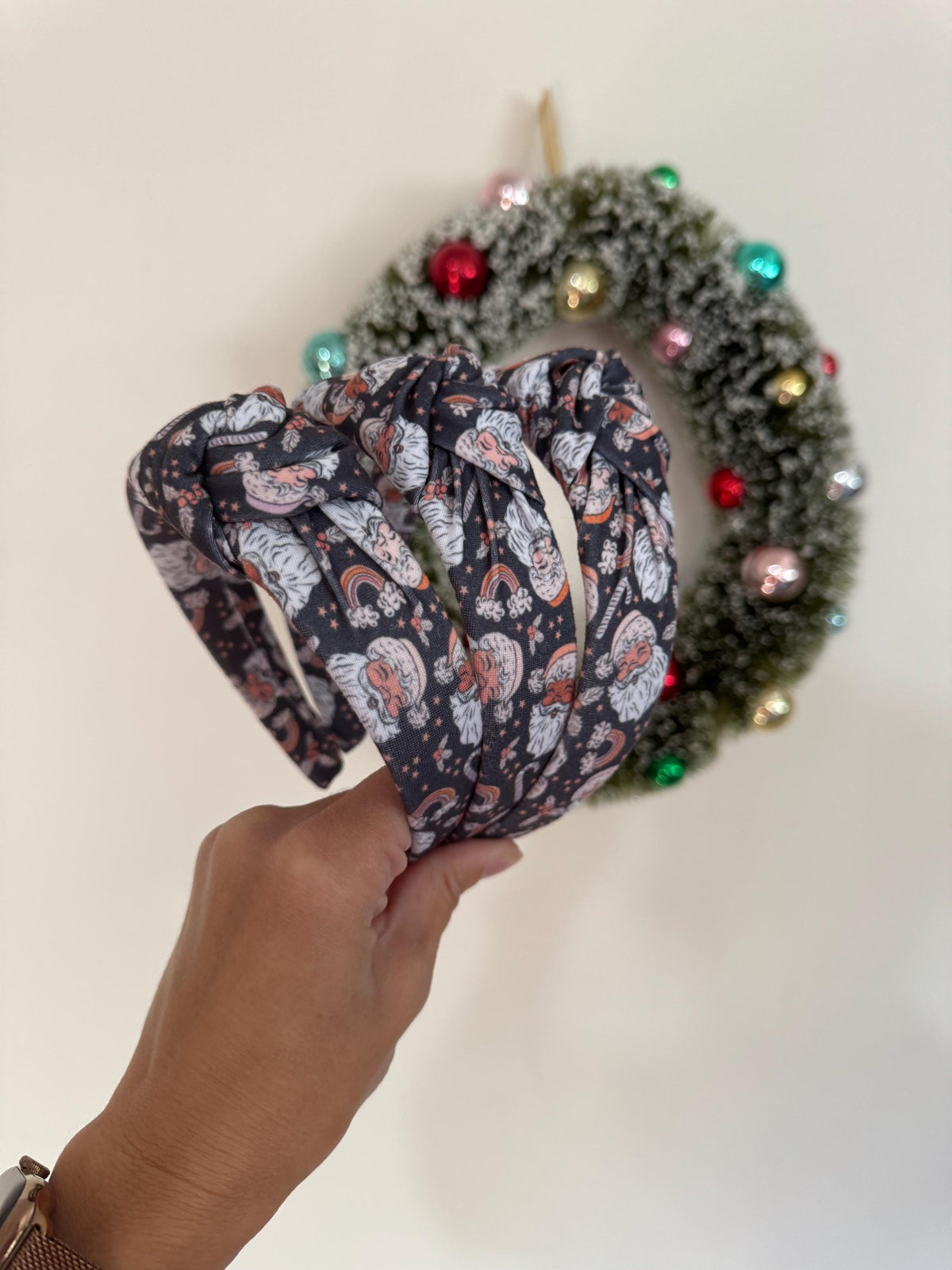 Santas Top Knot Headband