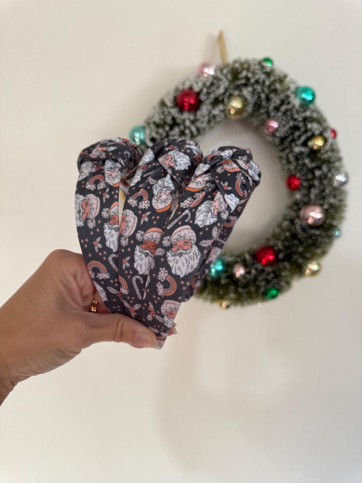 Santas Top Knot Headband