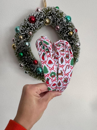 Christmas Top Knot Headband