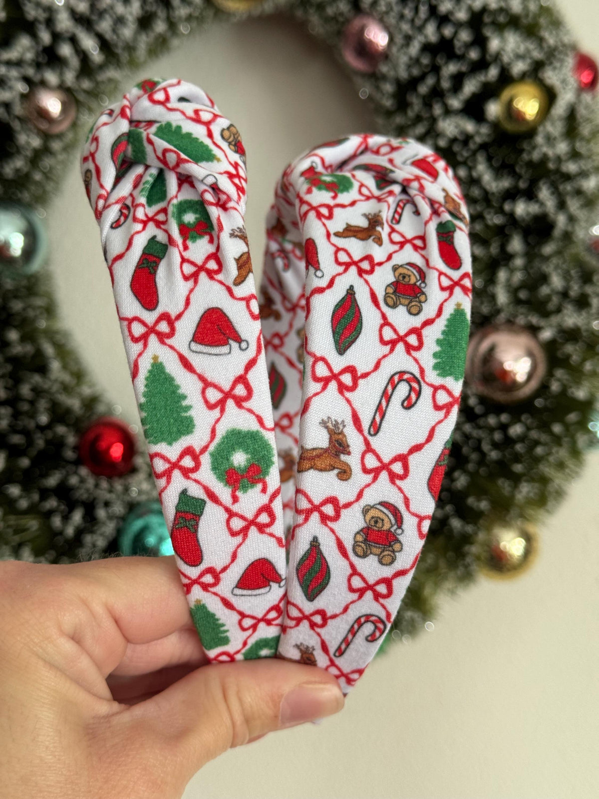 Christmas Top Knot Headband