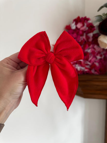 Set of 3 Medium Fable Bows Set, Bow Hair Clip, Barrette Hair Clip