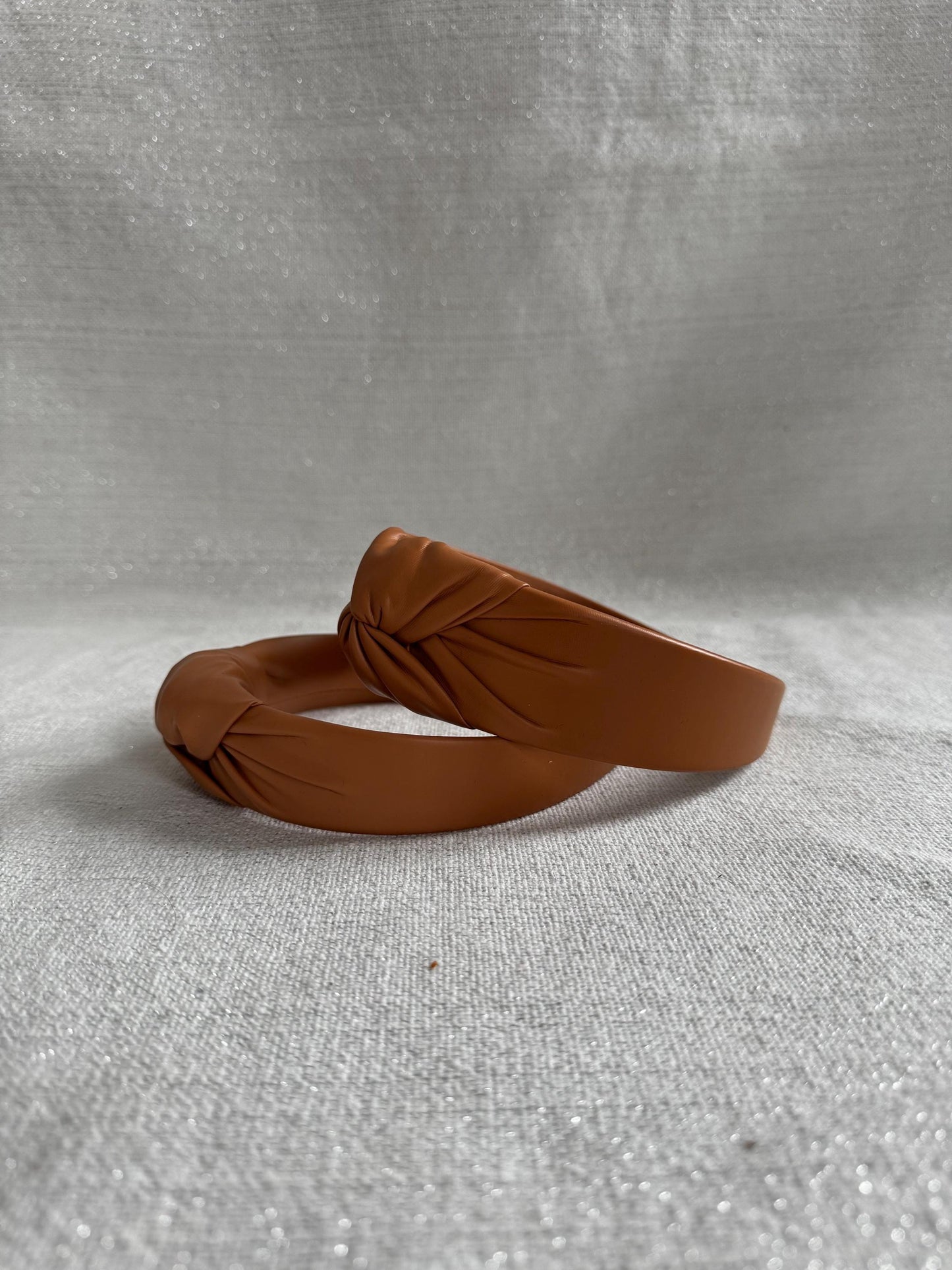 Handmade Pleather Top Knot Headband – Bendable, Comfortable Fit