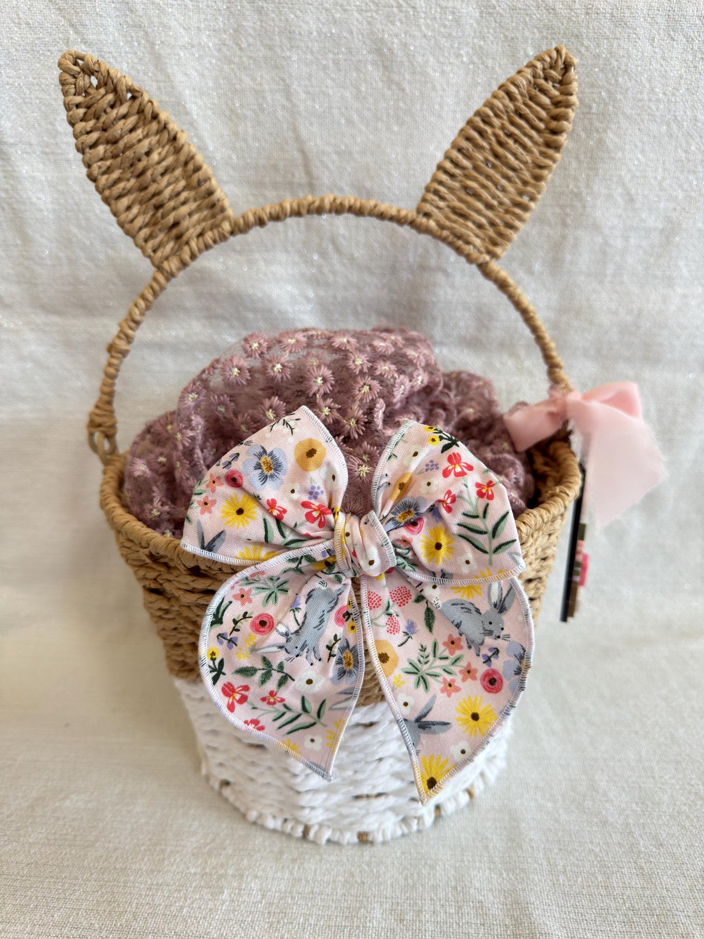 Rifle Paper Co Fable Bows, Bow Hair Clip, Barrette Hair Clip, Soft Hair Clip, Floral Clip, Spring Bow,  Barrette, Brynnbands