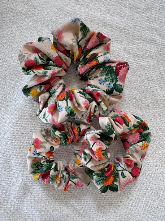 Rifle Paper Co Scrunchie, Dahlia Print Scrunchie, brynnbands