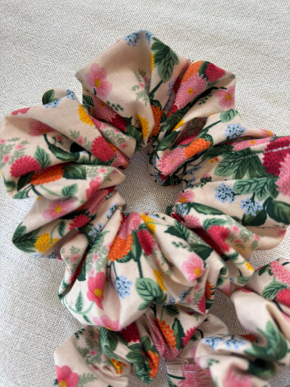Rifle Paper Co Scrunchie, Dahlia Print Scrunchie, brynnbands