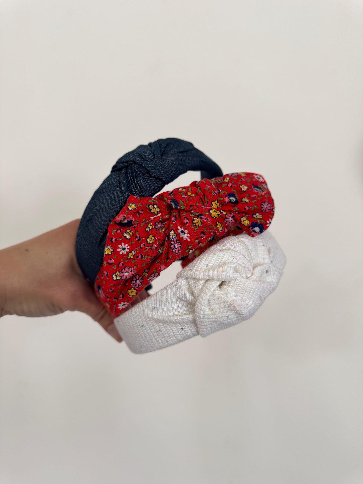 Bundle Headbands, Set of 3 Headbands, Red White & Blue