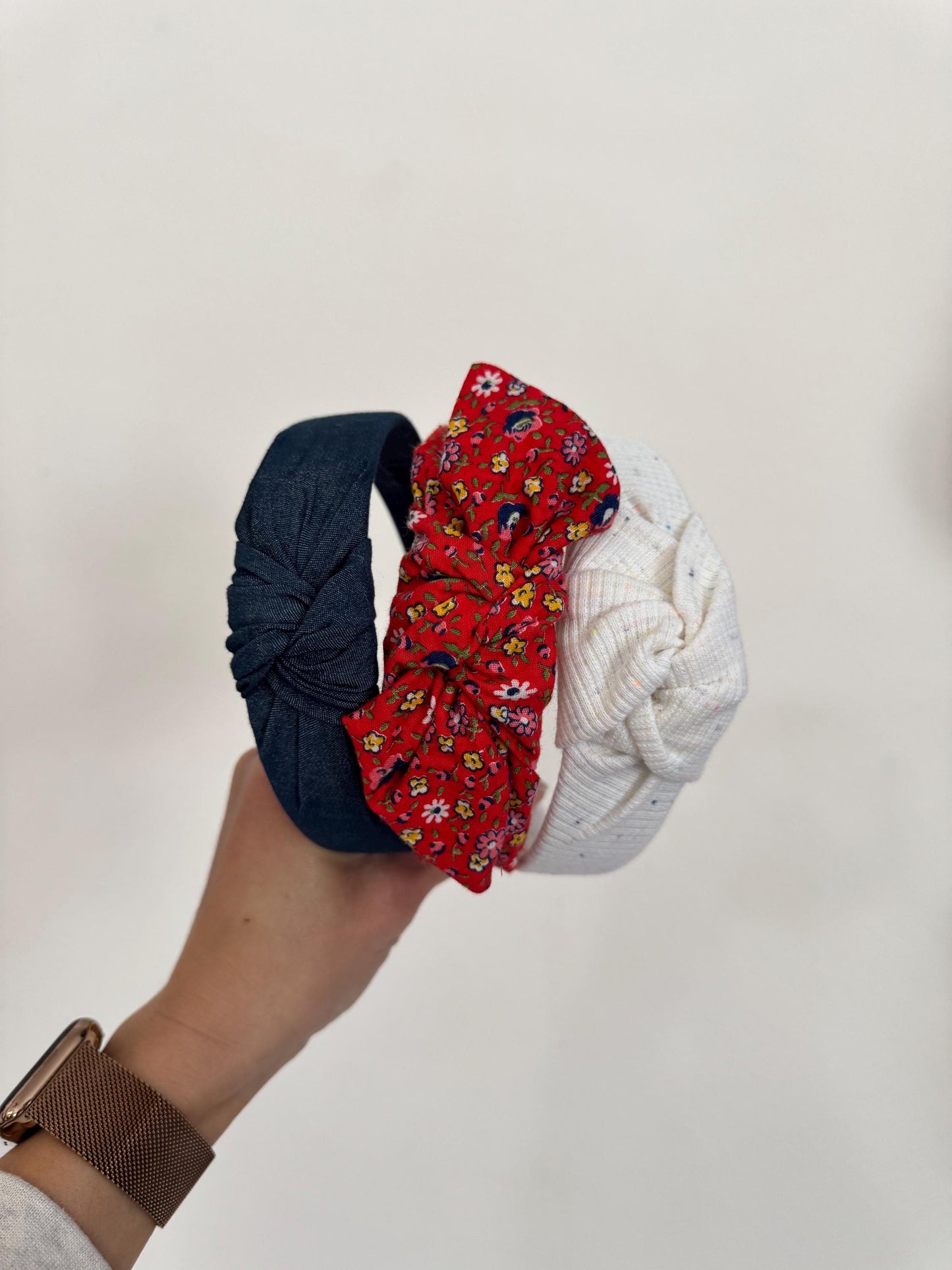 Bundle Headbands, Set of 3 Headbands, Red White & Blue