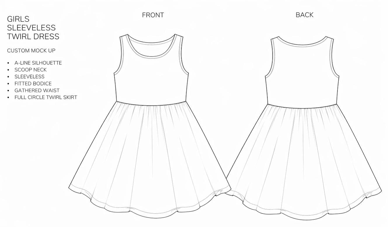 Custom Back to School Dress- Grace Twirl Dress