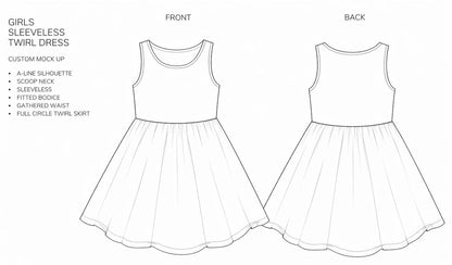 Custom Back to School Dress- Grace Twirl Dress