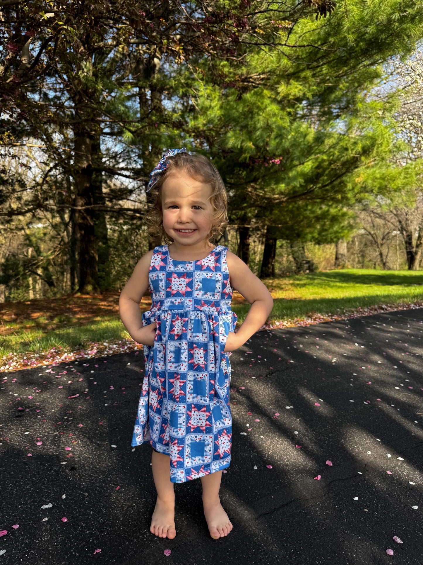 Custom Back to School- Violet Dress- Tank Dress