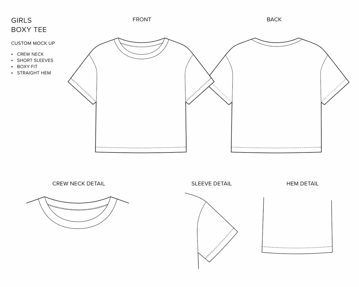 Custom Back to School Evie Boxy Tee