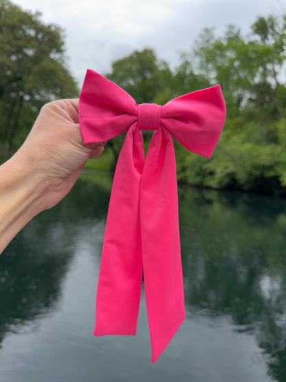Pink Swimsuit Bow, Pool Bow, Brynnbands