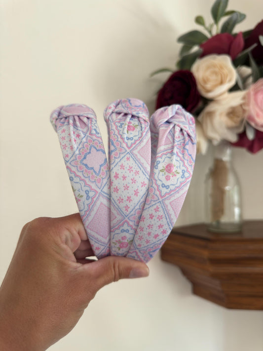 Hankie Faux Quilted Headband