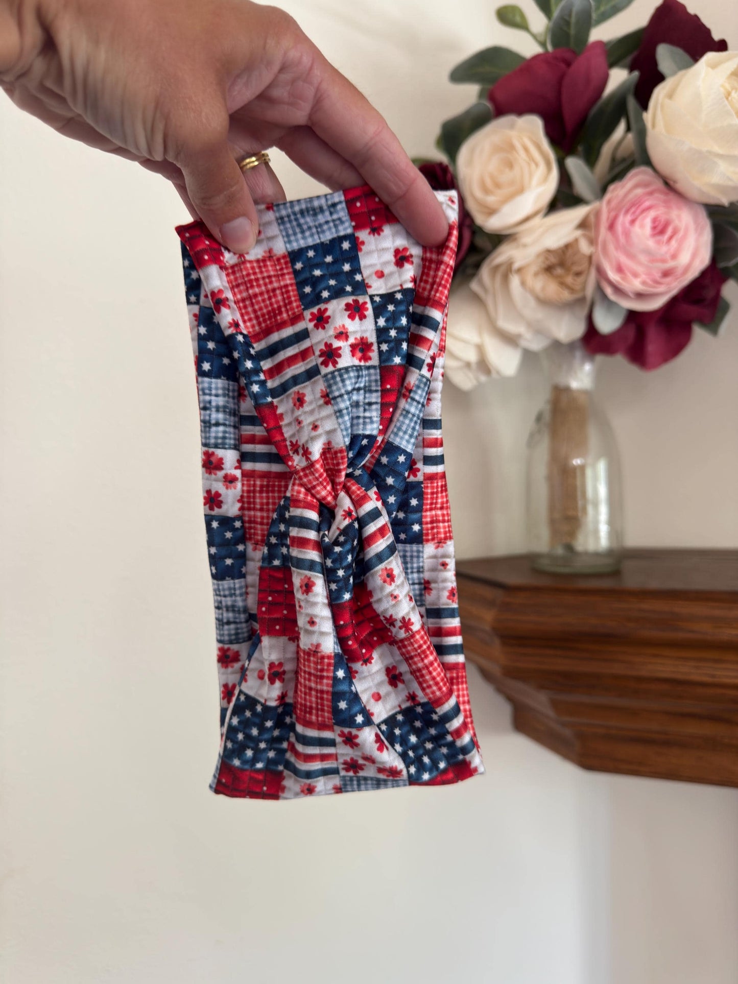 4th of July Turban Headband: Patriotic Knotted Headband