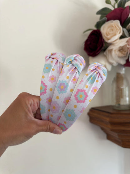 Flower Garden Quilt Inspired Headband