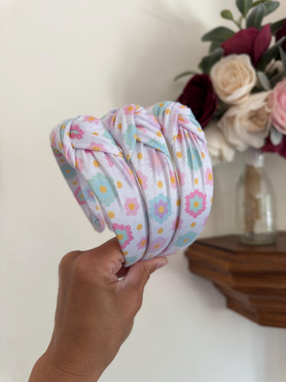 Flower Garden Quilt Inspired Headband