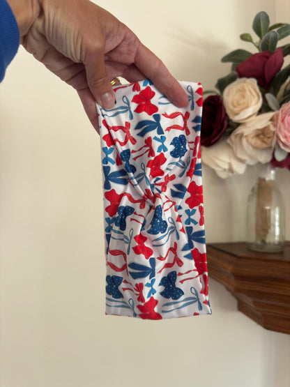 4th of July Turban Headband: Patriotic Knotted Headband