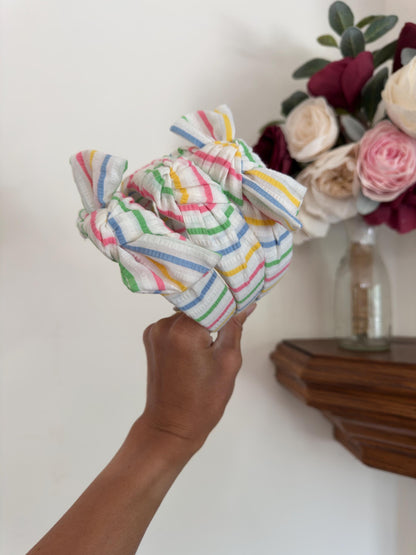 Seersucker Headband, Striped Headband