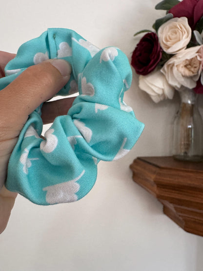 Clouds Scrunchie, Blue Sky Clouds