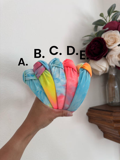 Bright Tie Dye Headband