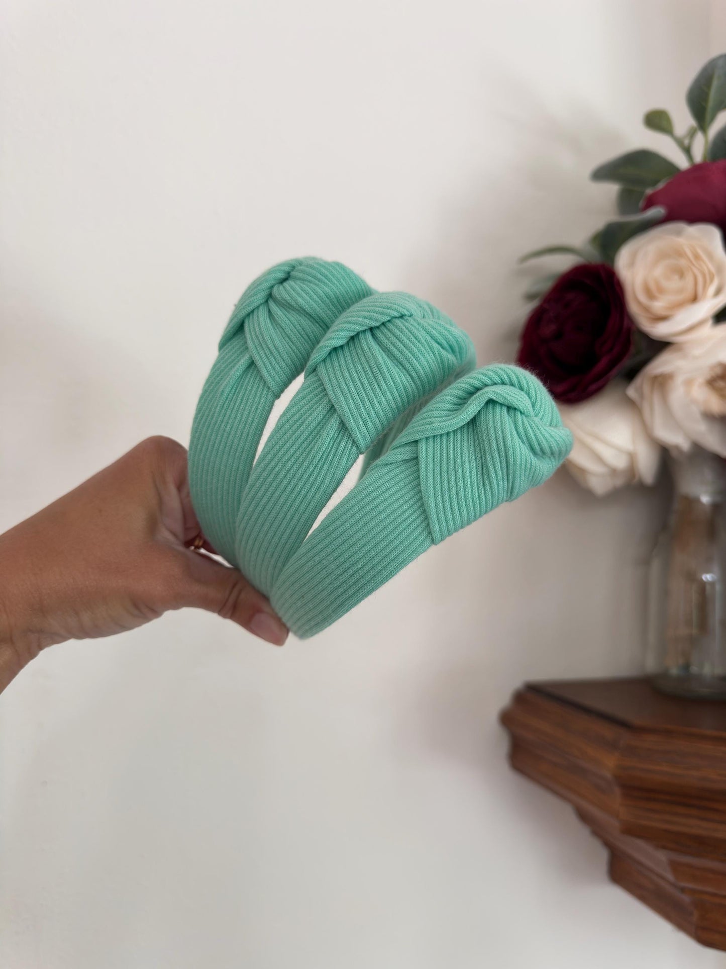 Sea Green Ribbed Headband