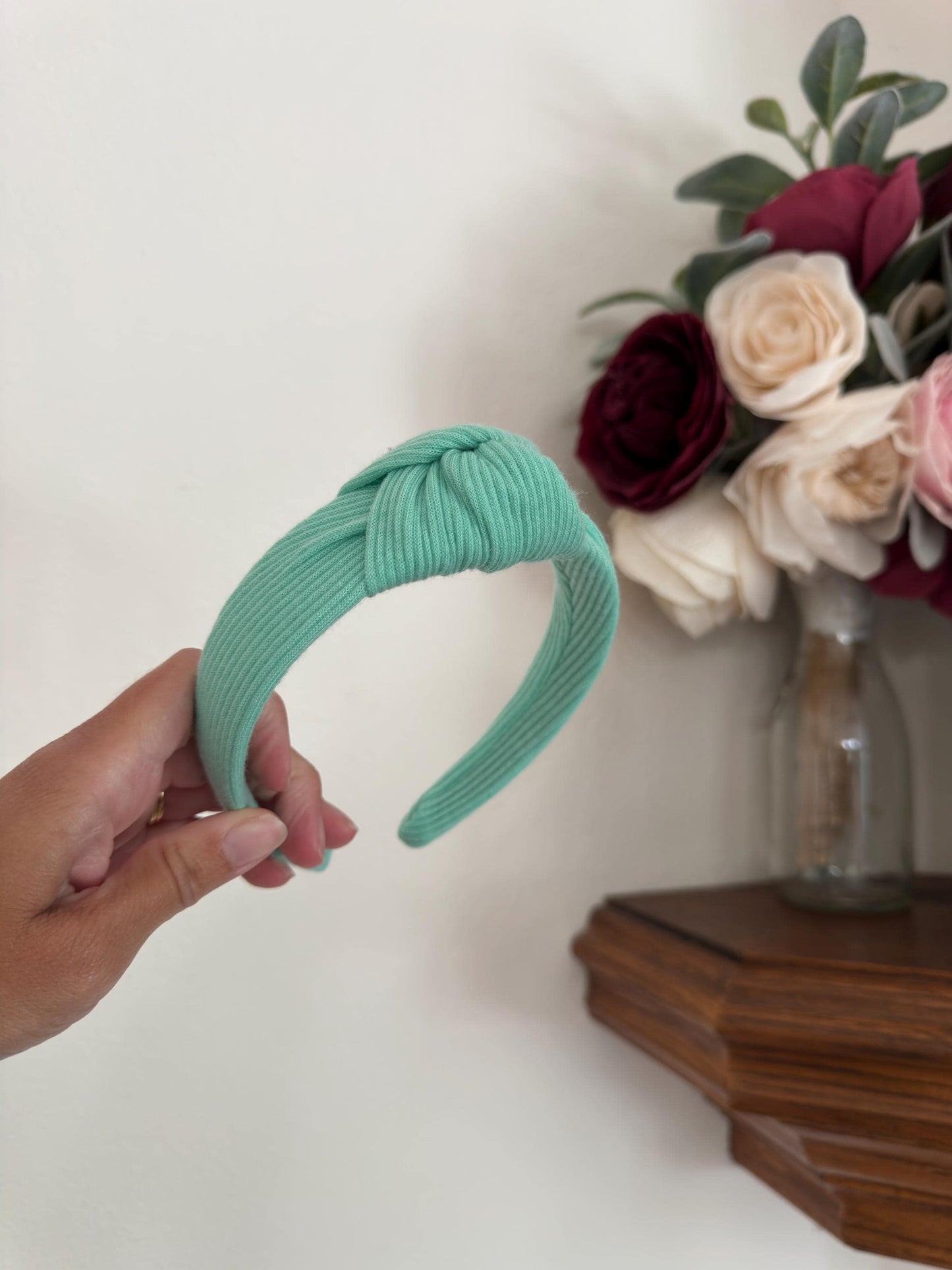 Sea Green Ribbed Headband