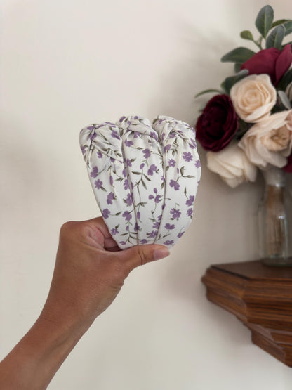 Purple Floral Headband,