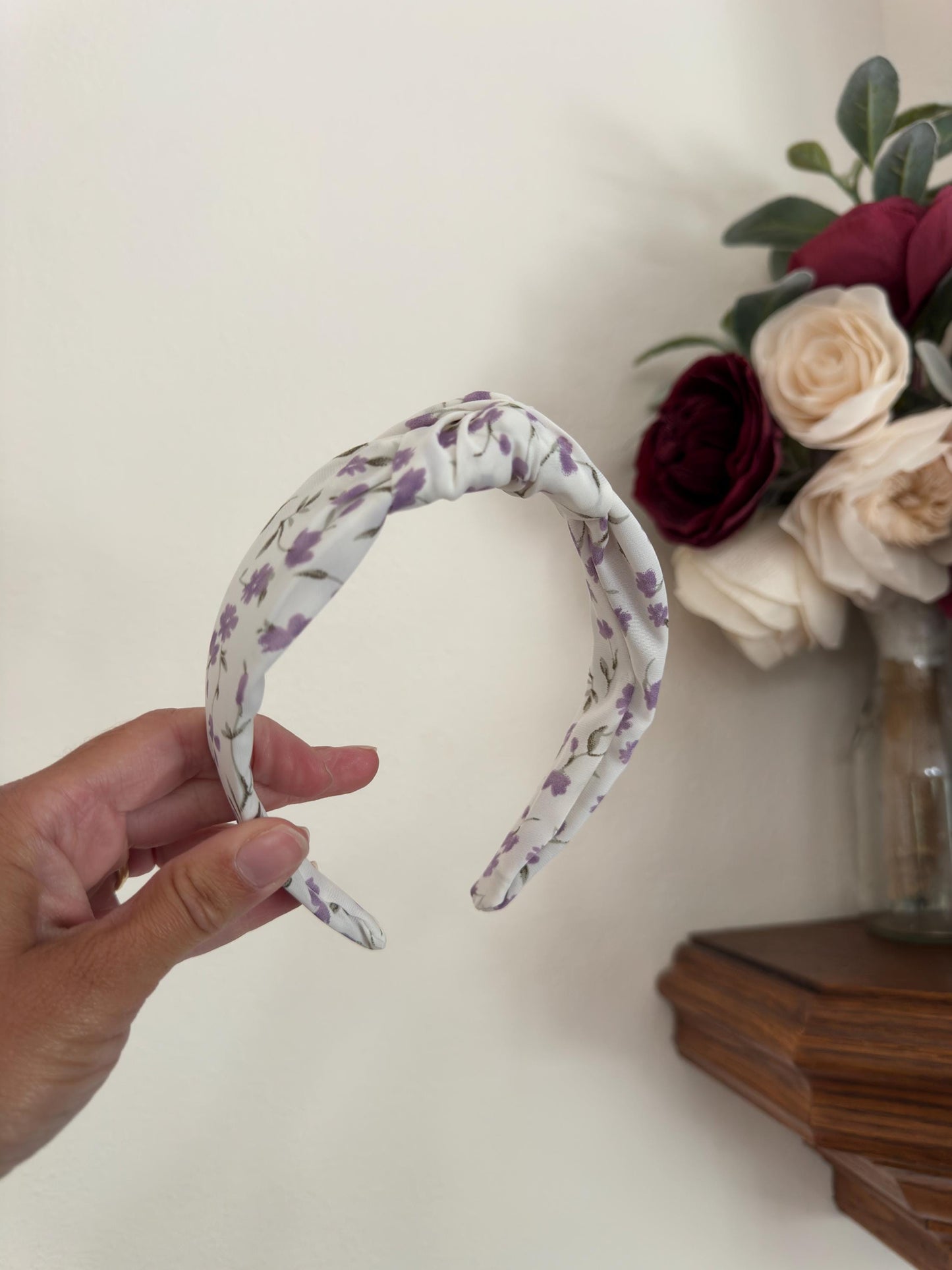 Purple Floral Headband,