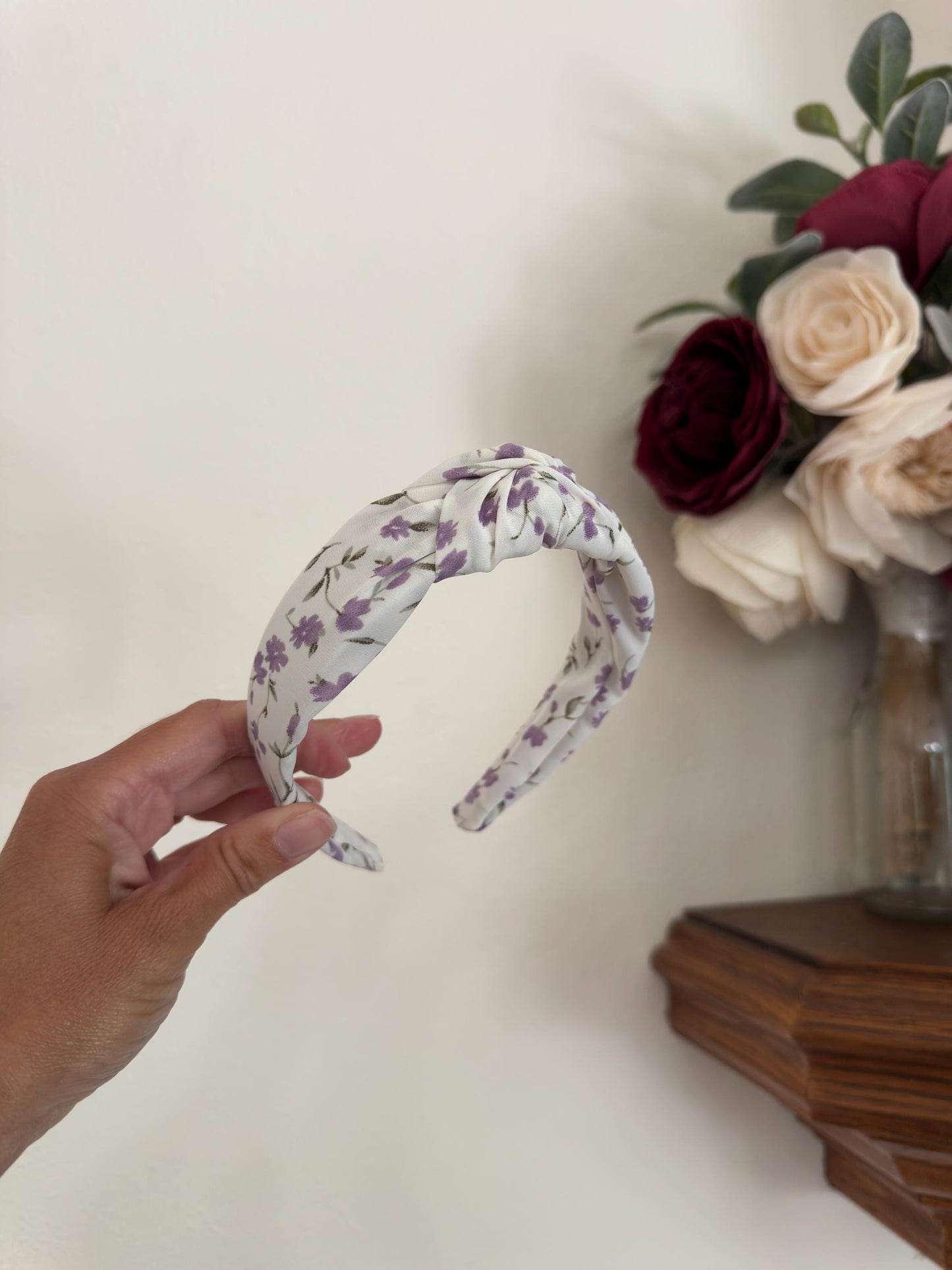 Purple Floral Headband,