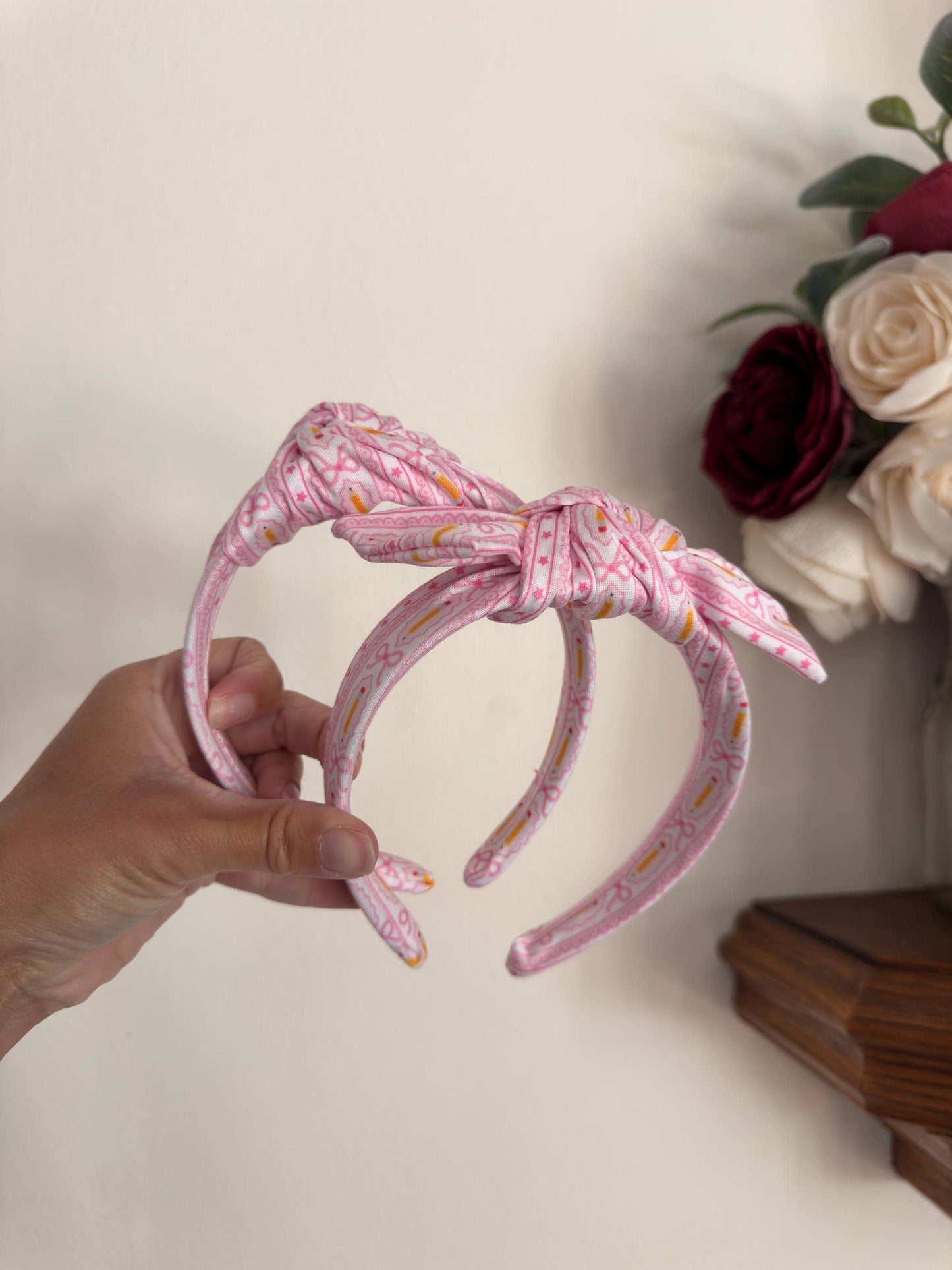 Pencils & Bows, Back to School Headband,  Teacher Headband