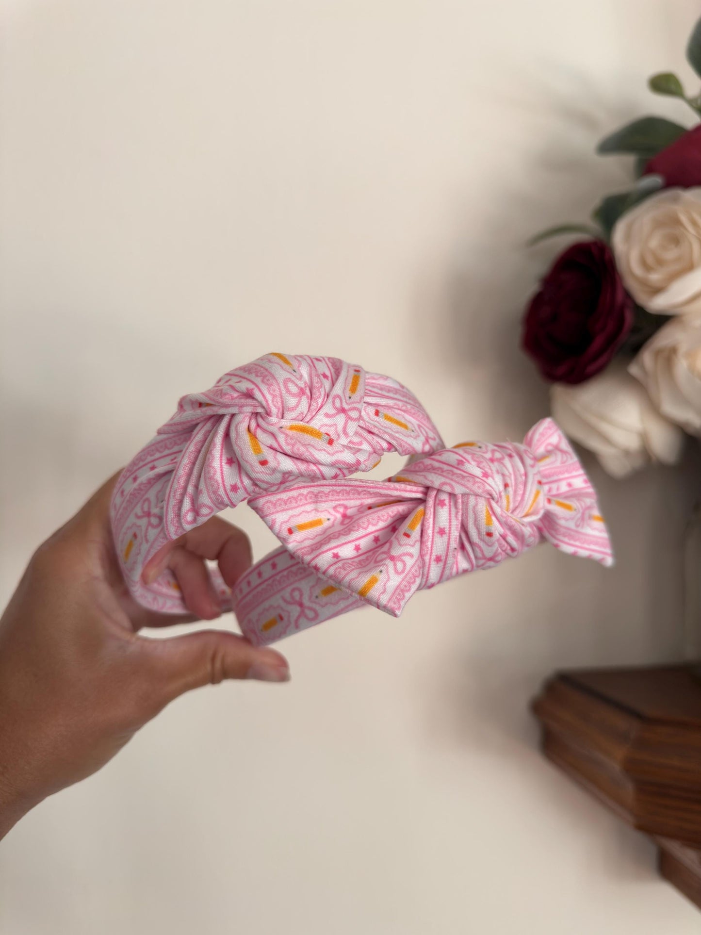 Pencils & Bows, Back to School Headband,  Teacher Headband