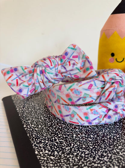 Art Class Supplies, Back to School Headband,  Teacher Headband