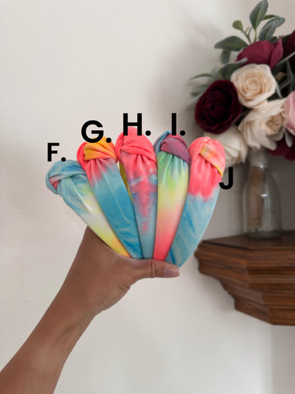 Bright Tie Dye Headband