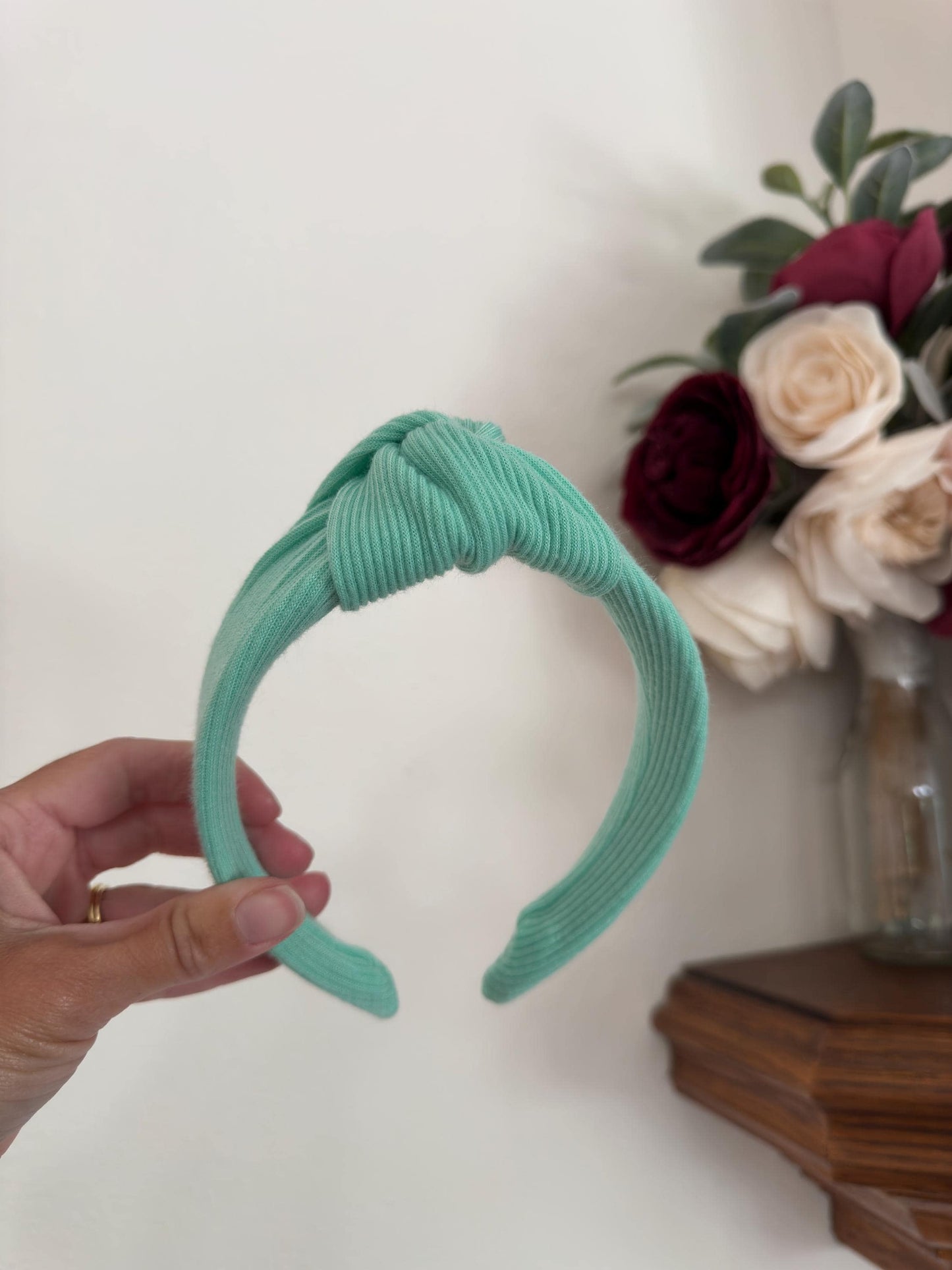 Sea Green Ribbed Headband