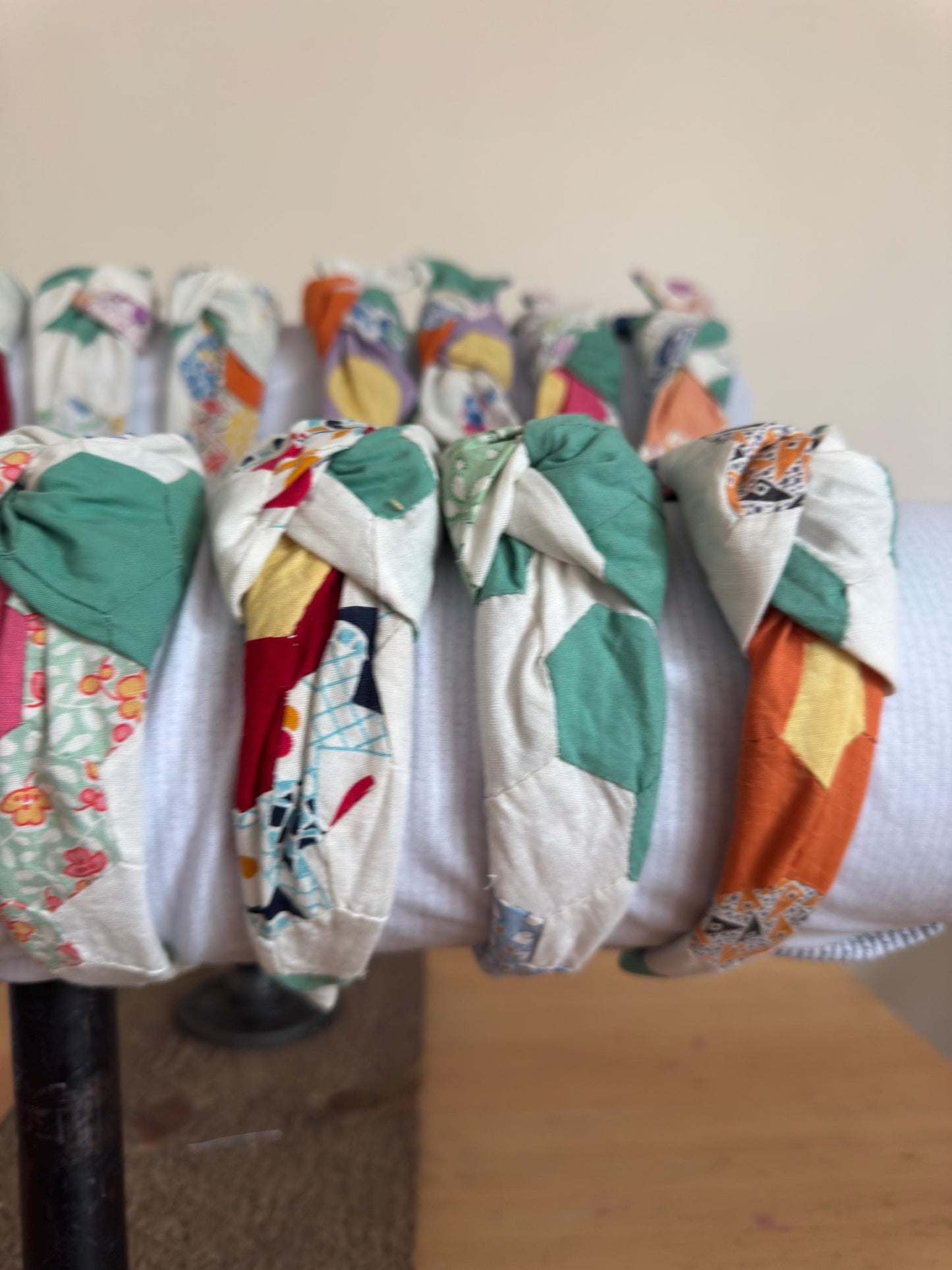 REPURPOSED Quilt Top  Headband