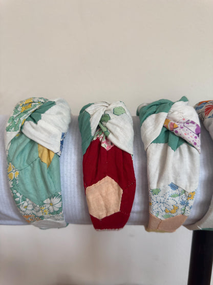 REPURPOSED Quilt Top  Headband